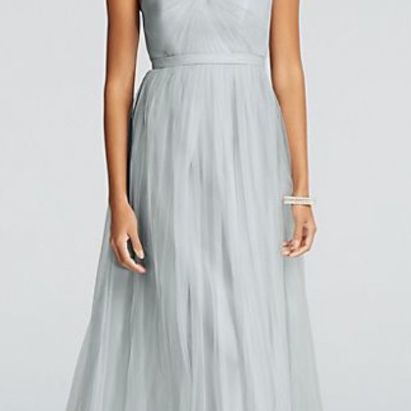 David's Bridal Long Tulle Convertible Versa - Picture 2 of 6